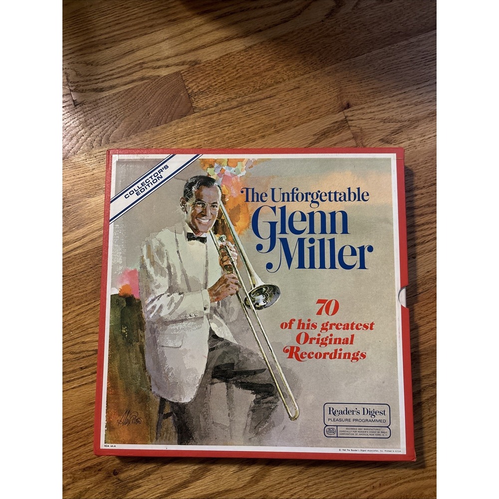Reader's Digest Glenn Miller‎ Vinyl Box Set 70 Greatest Recordings Red Good 1968
